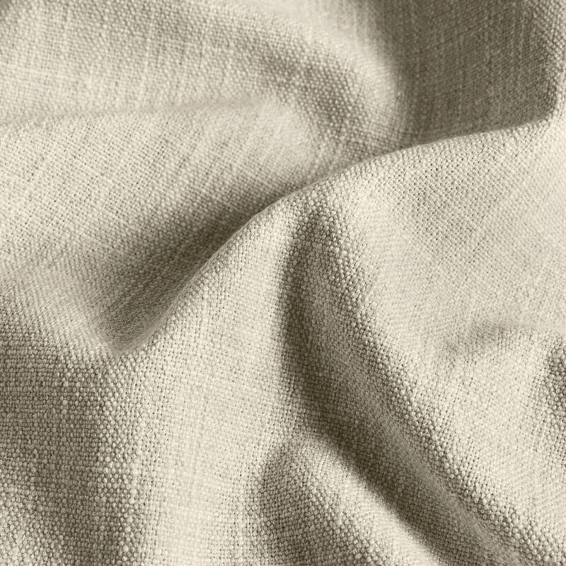 Exclusive Fabrics Basic Faux Linen Curtain Pair - 2 Panels - Light Filtering Window Curtains