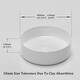 preview thumbnail 10 of 36, BNK 16 inch White Ceramic Circular Vessel Bathroom Sink