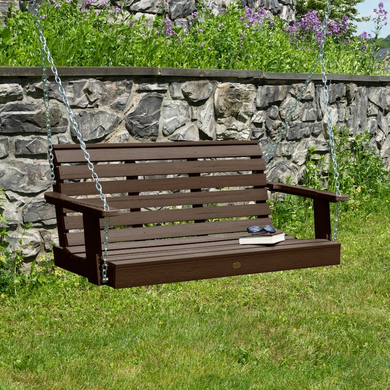 Highwood Weatherly 4-foot Eco-friendly Synthetic Wood Porch Swing