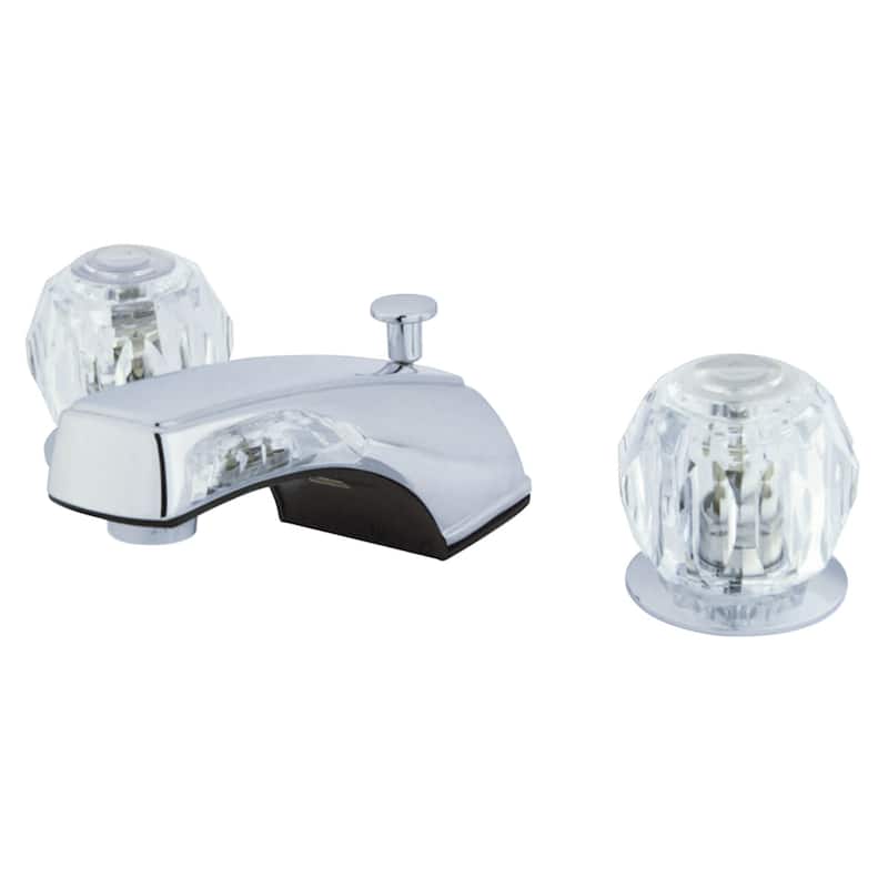 Kingston Brass Americana Widespread Bathroom Faucet with Pop-Up Drain - Polished Chrome