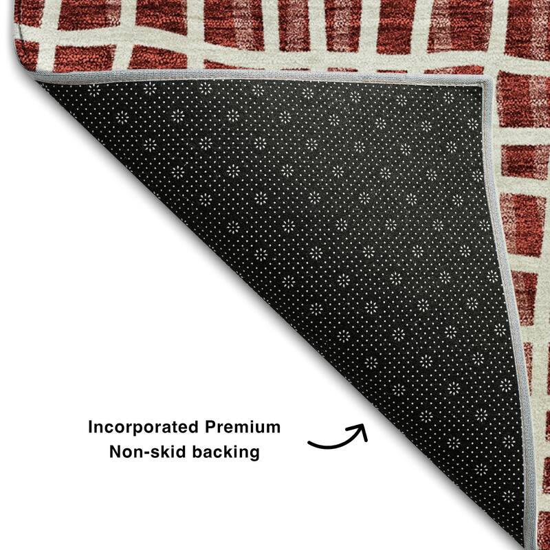 Premium Washable Super Soft Modern Lines Mayfield Rug