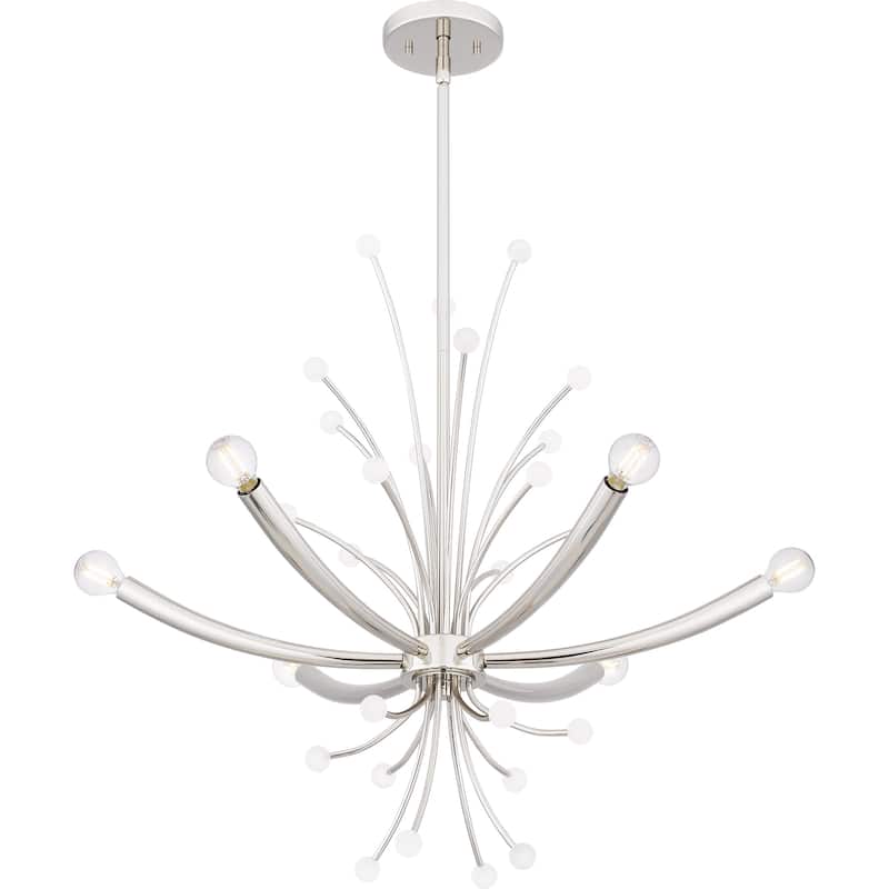 Kiera 6-Light Polished Nickel Chandelier