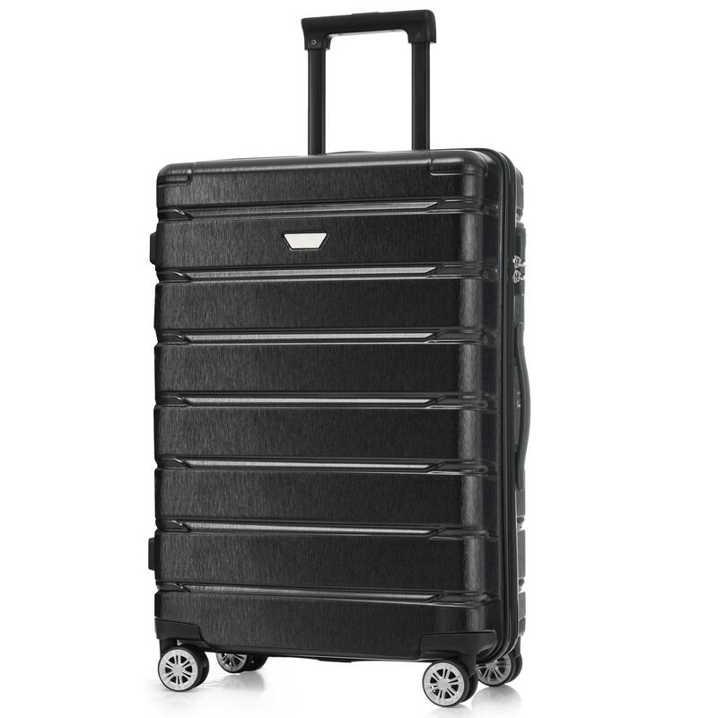 3-Piece, 20, 24, 28-Inch Modern Hard-Shell Luggage with Spinner Wheels and Telescopic Handle, for Boarding Travel