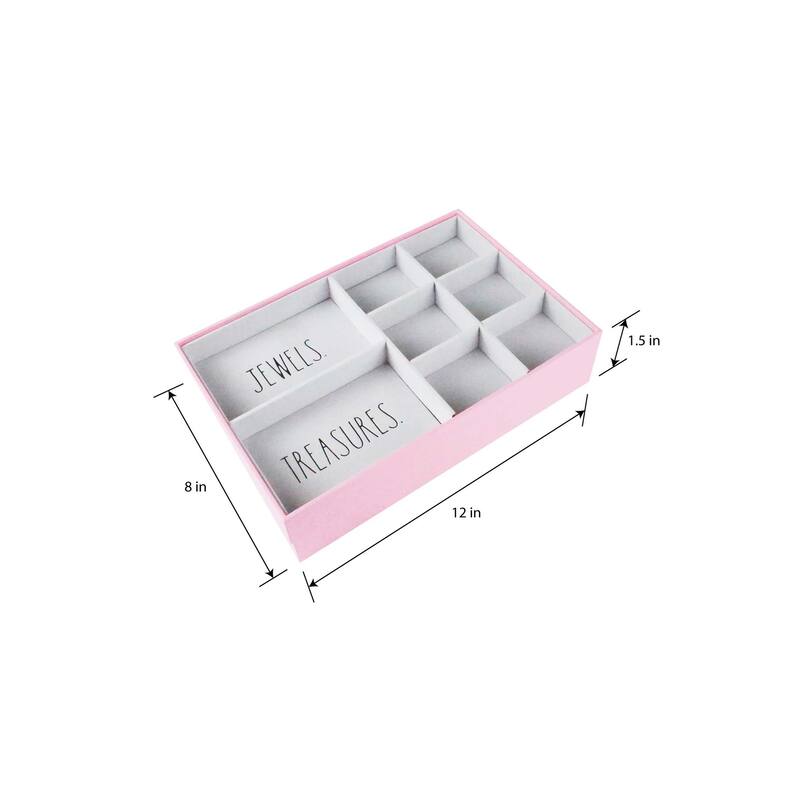 Rae Dunn Set 2 Stackable Jewelry Trays