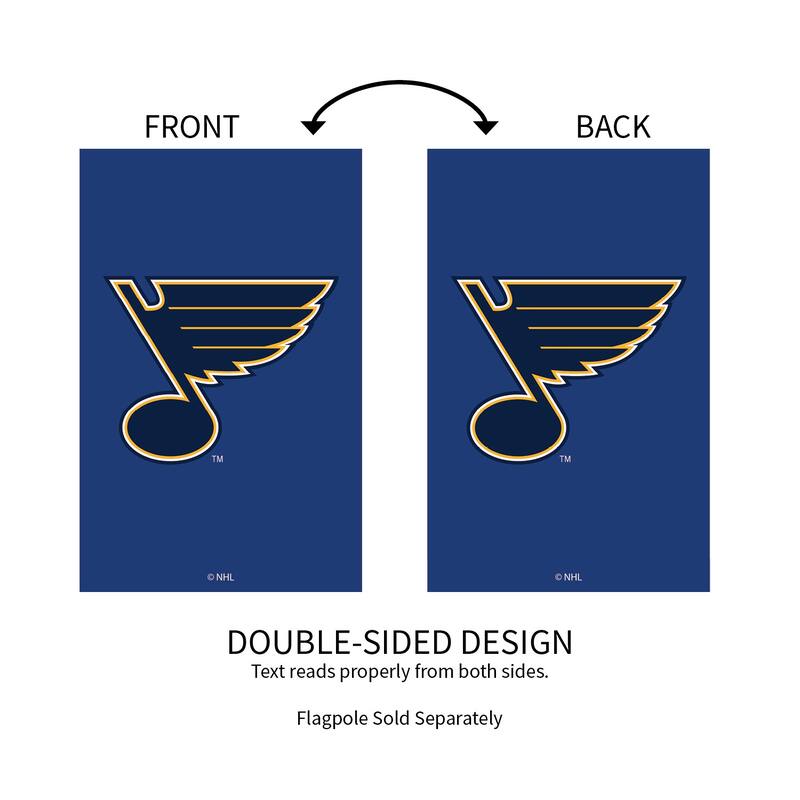 Applique Flag, House Size, St Louis Blues
