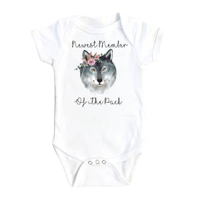 Wolf Pack - Baby Boy Girl Clothes Infant Bodysuit Funny Cute Newborn 1B