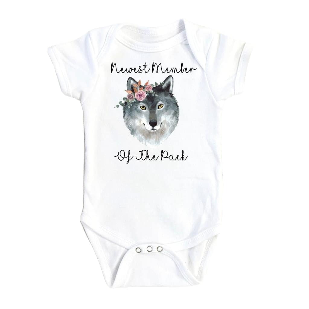 Wolf Pack - Baby Boy Girl Clothes Infant Bodysuit Funny Cute Newborn 1B