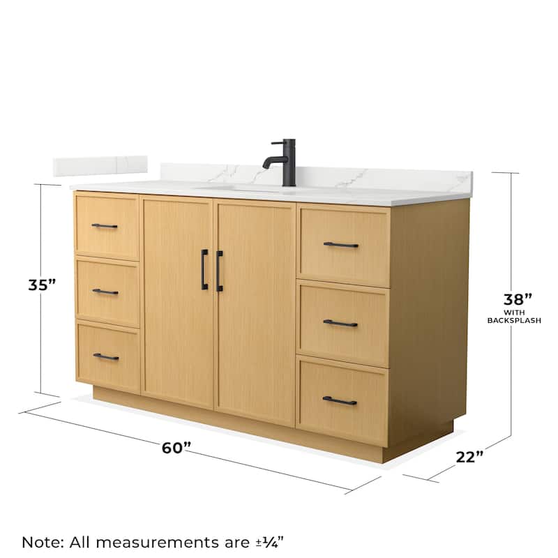 Wyndham Collection WCH7474-60S-QTZ-UNSMXX Elan TK 60" Free Standing