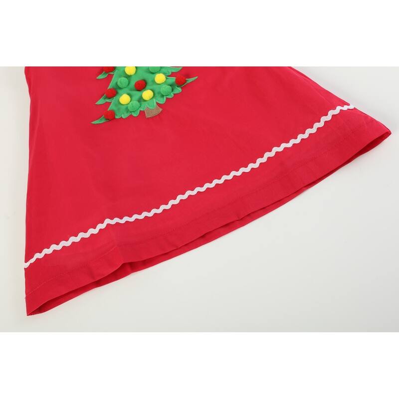 Lil Cactus Red Pompom Christmas Tree Dress