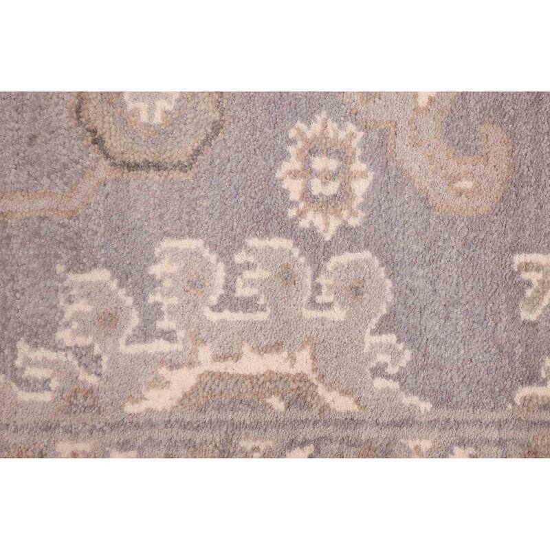 ECARPETGALLERY Hand-knotted Royal Oushak Grey Wool Rug - 5'0 x 8'0