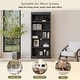preview thumbnail 14 of 17, 83.4" Tall Wood Bookcase, 5-Tier Bookshelves with Adjustable Storage Shelves, Storage Shelves for Living Room,Home Office