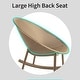 preview thumbnail 41 of 45, Set of 2 Mid-Century Modern Rocking Lounge Chairs - Egg-Shaped Breathable Plastic Seat with Durable Plastic Base, Accent Seating