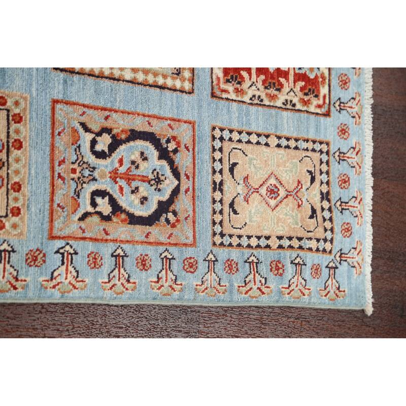 Garden Design Kazak Oriental Staircase Runner Rug Handmade Wool Carpet - 2'9" x 9'7"