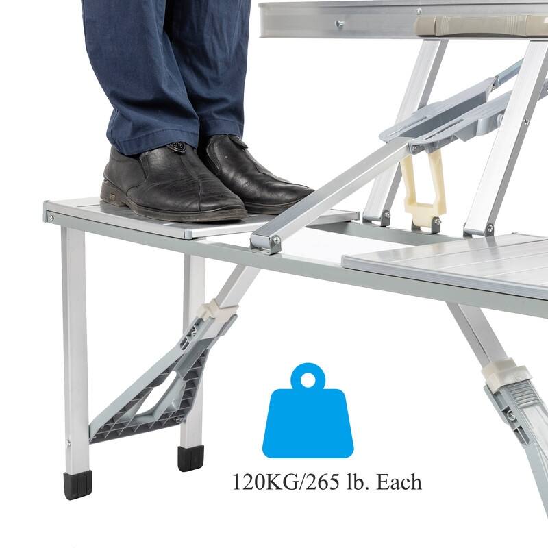 Outdoor Folding Camping Table and Chair Family Picnic Set