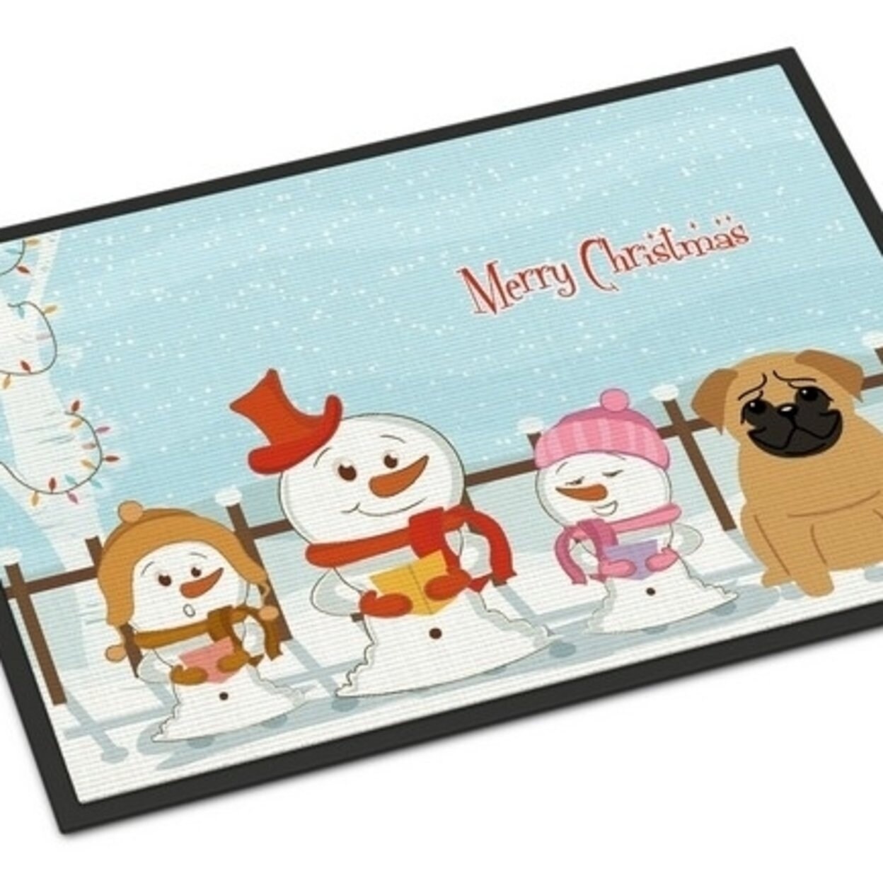 Shop Carolines Treasures Bb2338jmat Merry Christmas Carolers Pug