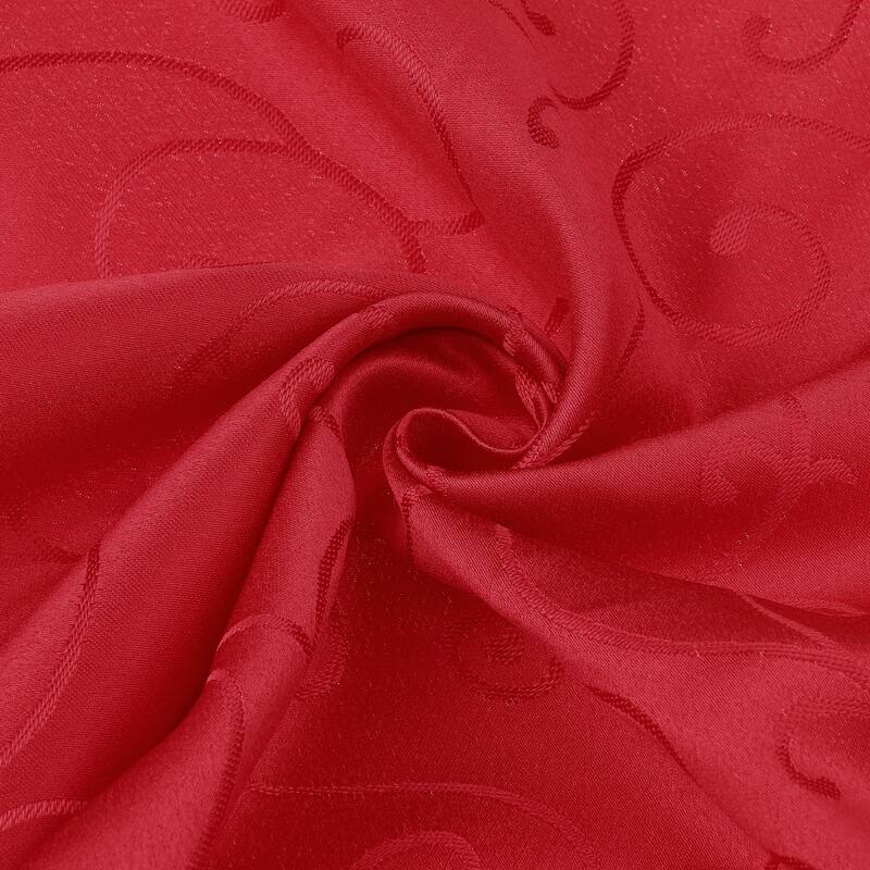 12 Pack Silky Cloth Napkins, Satin Napkins for Weddings Dinner Party - 19x19 Inch - Red