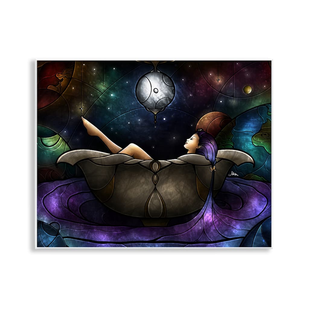 Stupell Bathing Under Moonlight Wall Plaque Art Design By Mandie Manzano