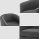preview thumbnail 97 of 186, Modern Upholstered Barrel Chair Swivel Accent Chair for Living Room