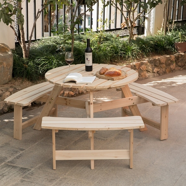 Round garden deals bench seat