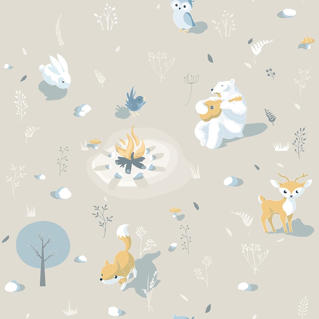 Veer Decor Woodland Friends Wallpaper