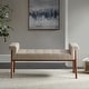 preview thumbnail 1 of 7, Mason Tan Accent Bench by INK+IVY Tan