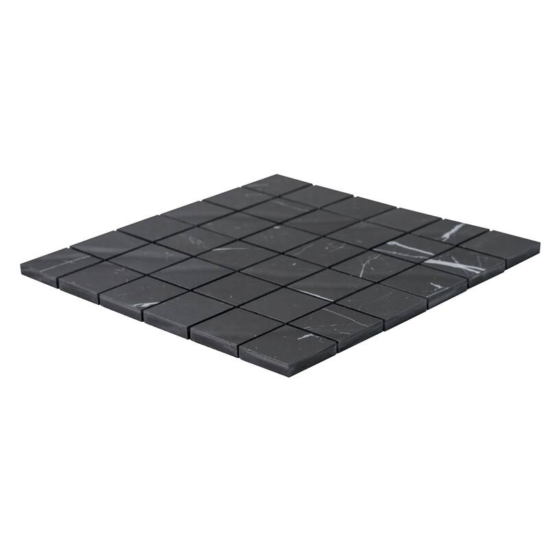 The Tile Life Penthouse 2x2 Nero Marquina Matte Porcelain Floor & Wall Tile