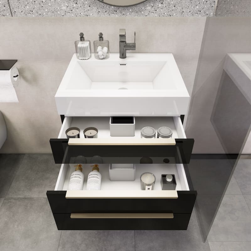 Noble 24" Wall Mounting Vanity with Reinforced Acrylic Sink