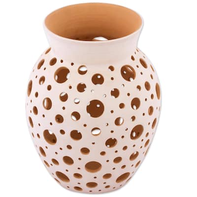 Handmade Transparency Ceramic decorative vase (Mexico)