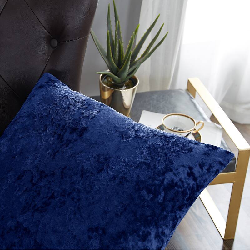 Rancho Crushed Velvet Throw Pillow Cover Set, NO INSERT