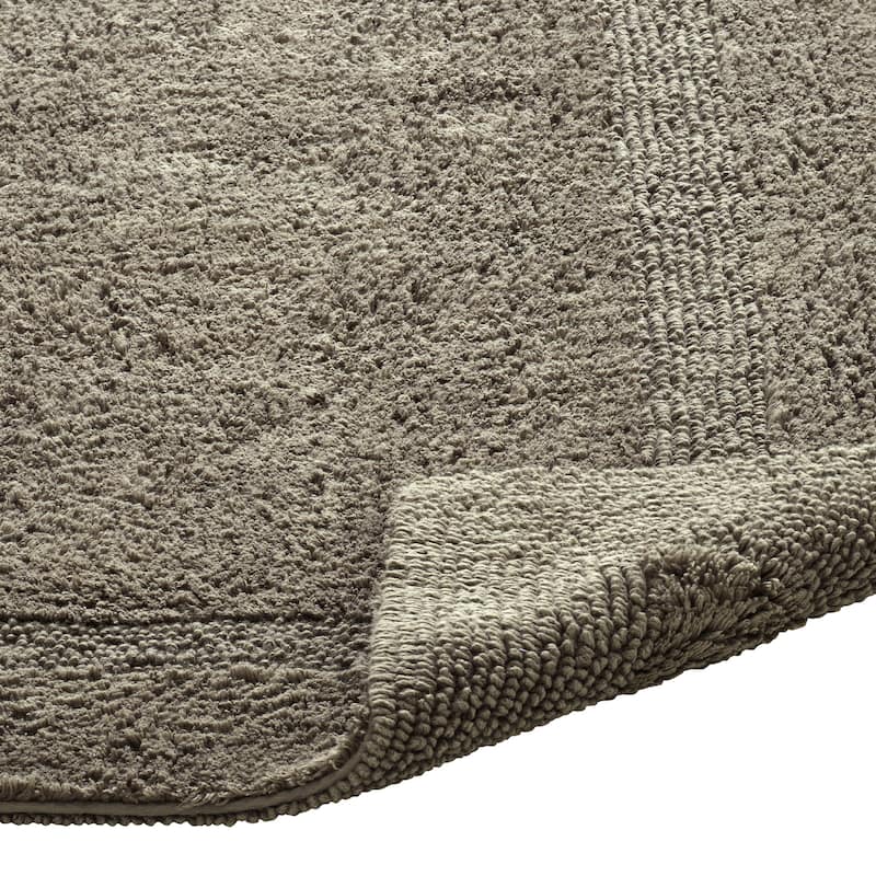 Better Trends Bath Rugs 100% Cotton Reversible Highly Water Absorbent Bathroom Rug for Shower, Sink, Bath Mats - Lux Collection