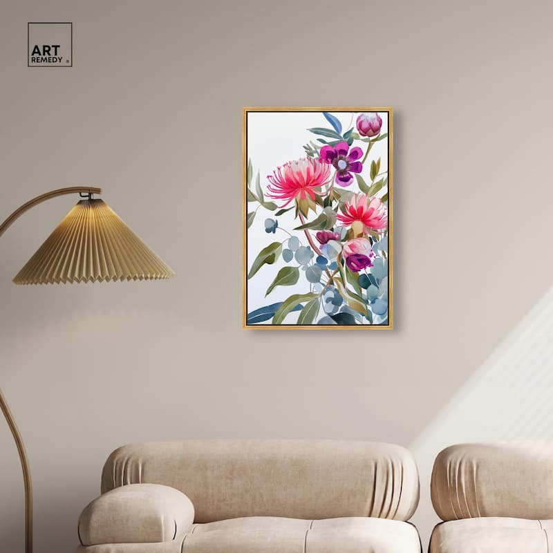 Watery Petals II Canvas by Art Remedy