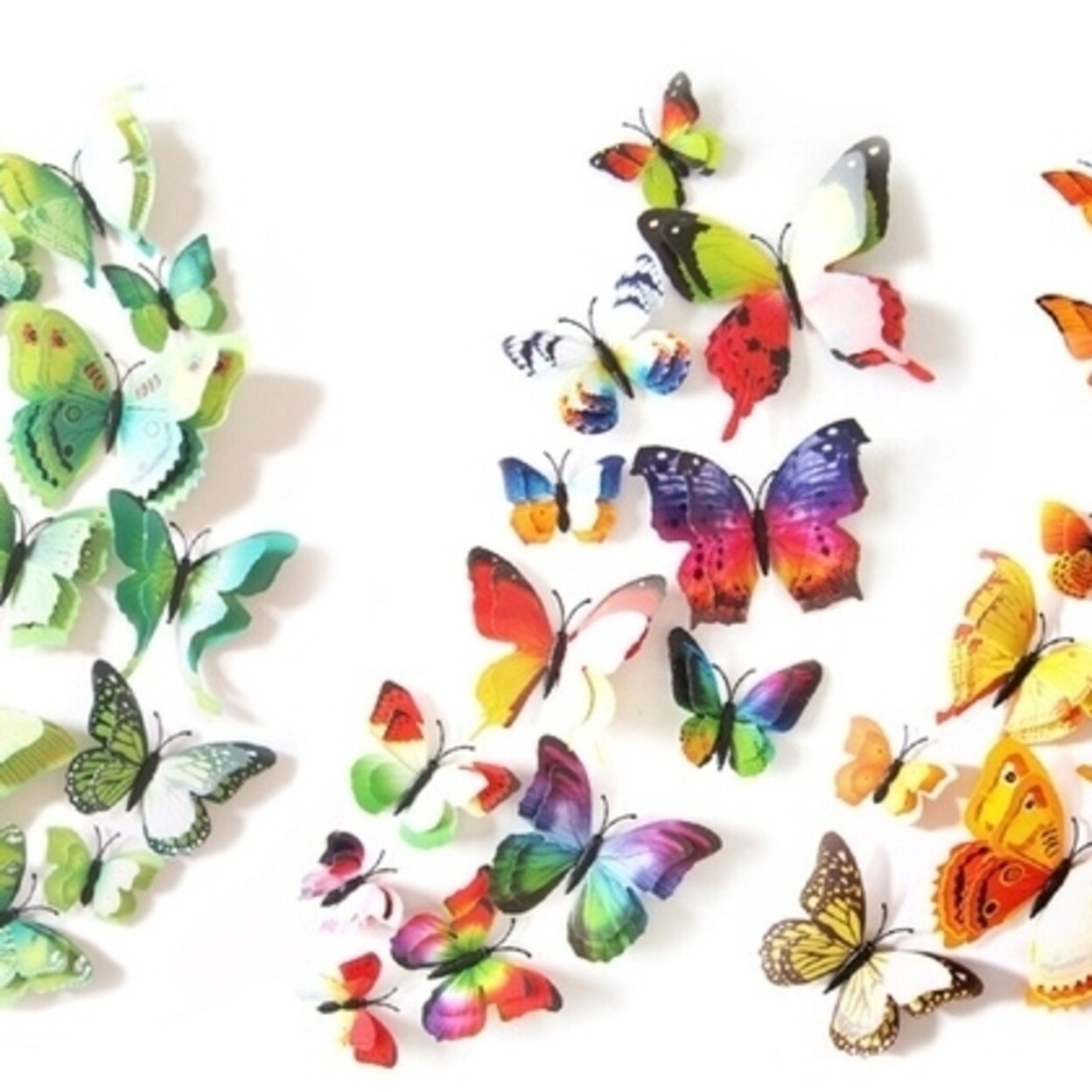 Shop Double Wing Butterfly Set Of 12 Overstock 21464010