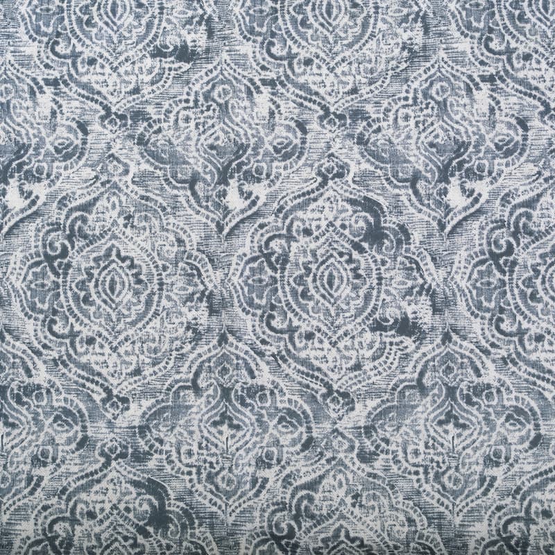 No. 918 Kenji Medallion Draft Shield Fleece Insulated Room Darkening Grommet Curtain Panel, Single Panel
