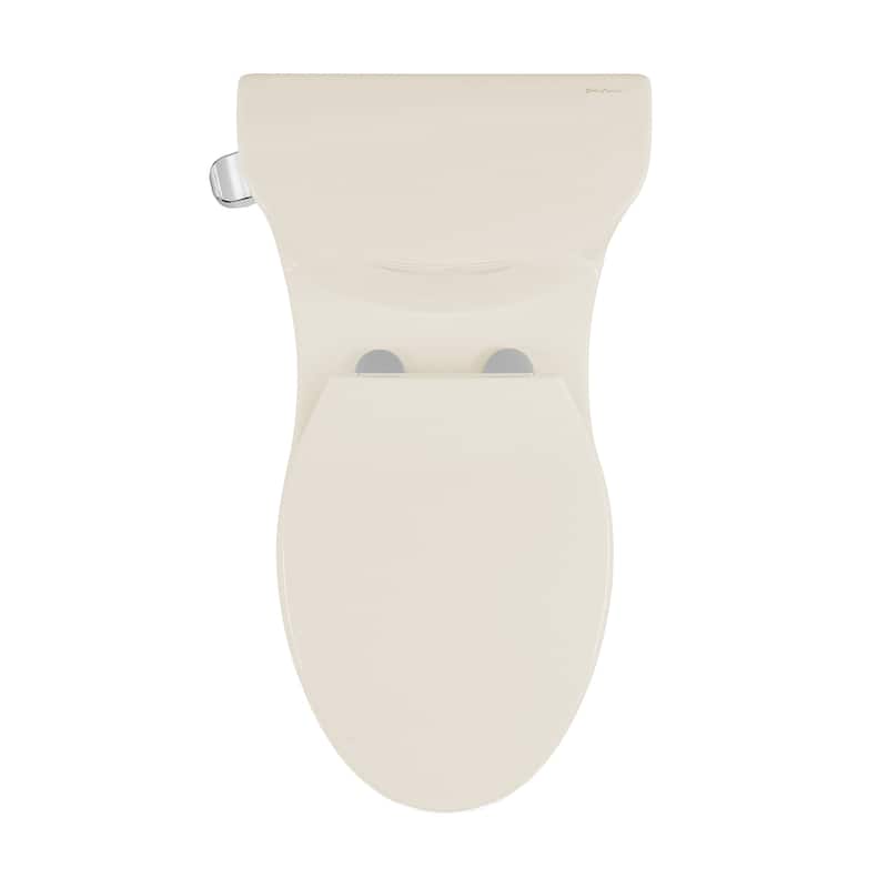 Sublime One Piece Elongated Left Side Flush Handle Toilet In Bisque 1.28 gpf