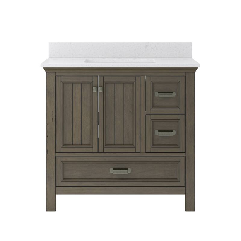 CRAFT + MAIN BAVT3722D-QCV Brantley 36" Free Standing Single Basin - Distressed Grey