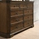 preview thumbnail 2 of 3, Roundhill Furniture Maderne Traditional Wood 9-Drawer Dresser, Antique Walnut Finish