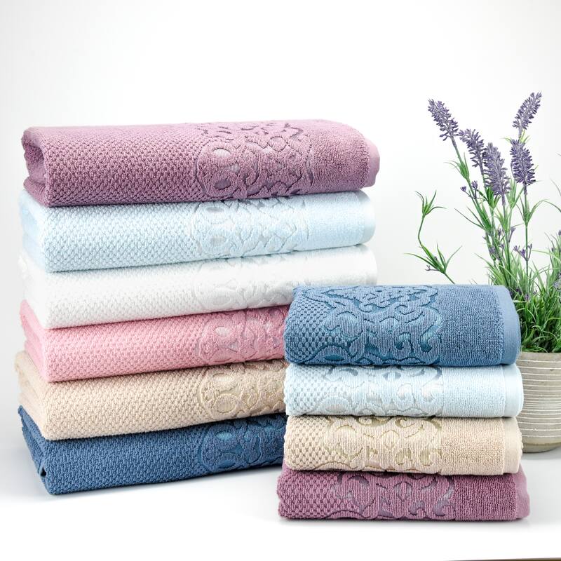 East'N Blue Galata Turkish Cotton Bath Towel Set (Set of 6) (2 Bath