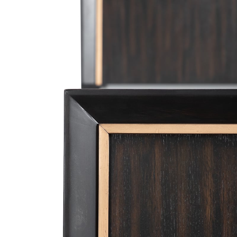 Furniture of America Nyx Modern Espresso Solid Wood Panel Bed