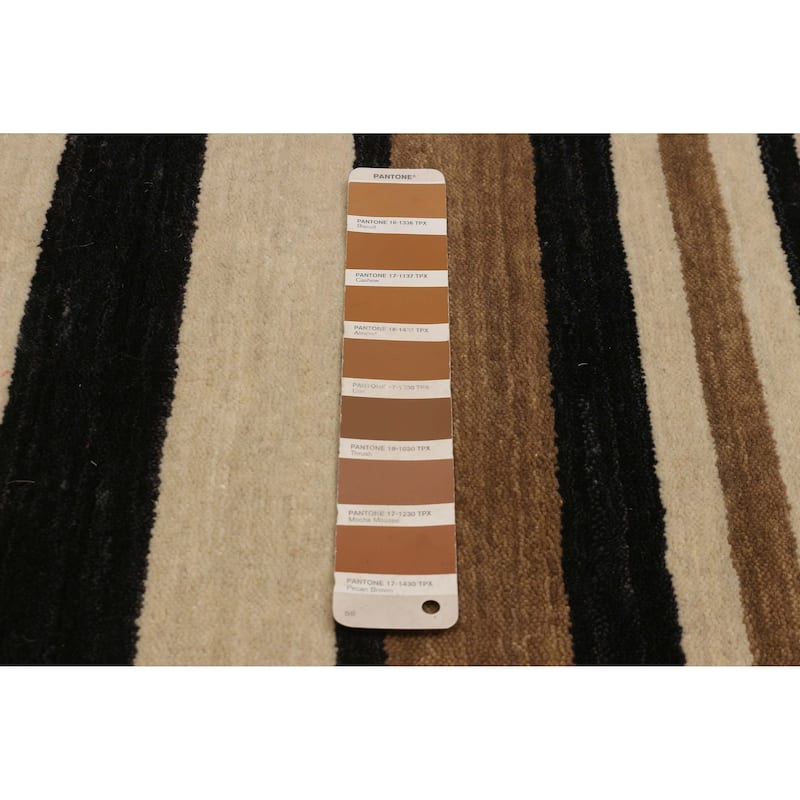ECARPETGALLERY Hand-knotted Kashkuli Gabbeh Light Brown Wool Rug - 5'6 x 7'11