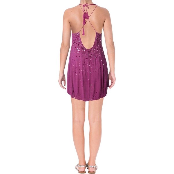 free people sequin slip dress