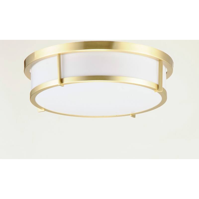 Maxim Rogue 3 Light 17" Wide Flush Mount Drum Ceiling Fixture