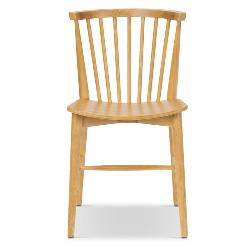 Poly & Bark Ligna Dining Chair - Spindled Bark with Solid Wood Frame - Oak