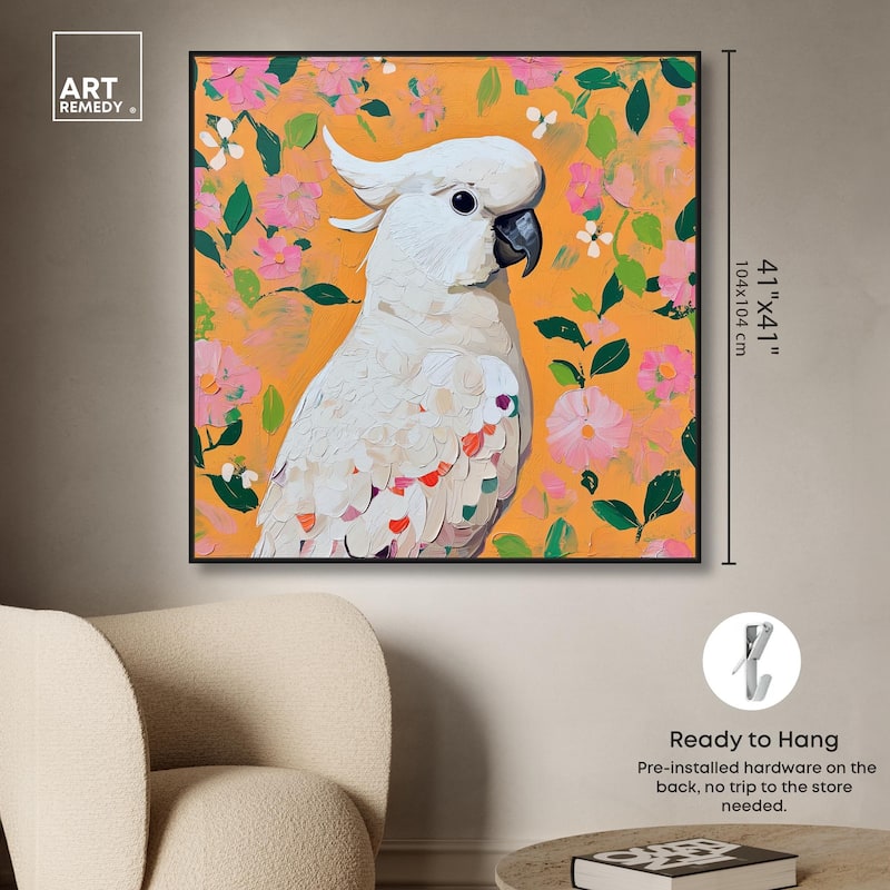 White Cockatoo II Canvas by Art Remedy