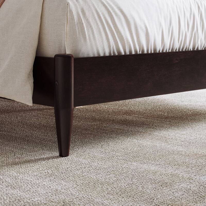 Naples Solid Wood Low Profile Platform Bed