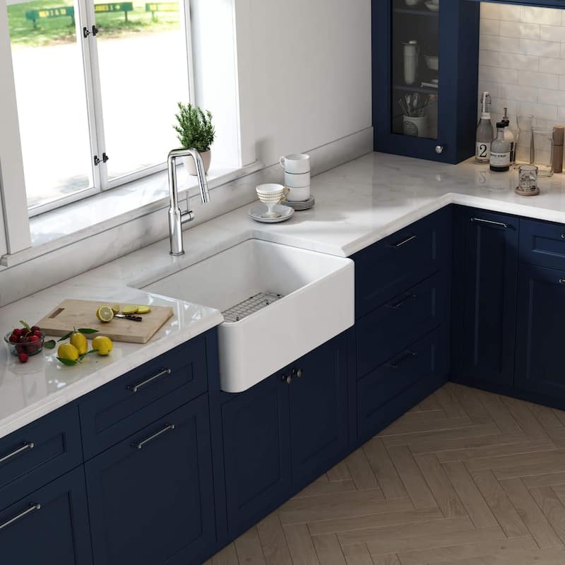 Pure 30 Inches Farmhouse Kitchen Fireclay Sink