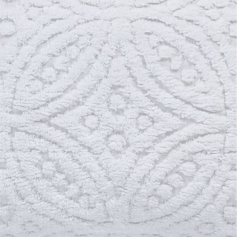 Better Trends Wedding Ring Loop Design Standard Sham 100% Cotton Tufted Machine Washable Tumble Dry