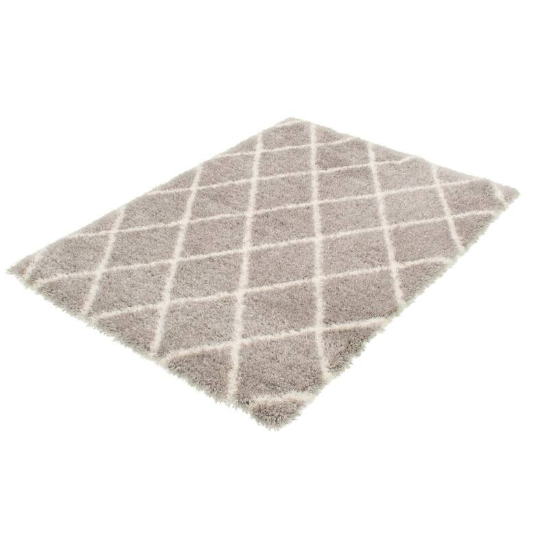 ECARPETGALLERY Agadir Diamond Moroccan Shag Rug