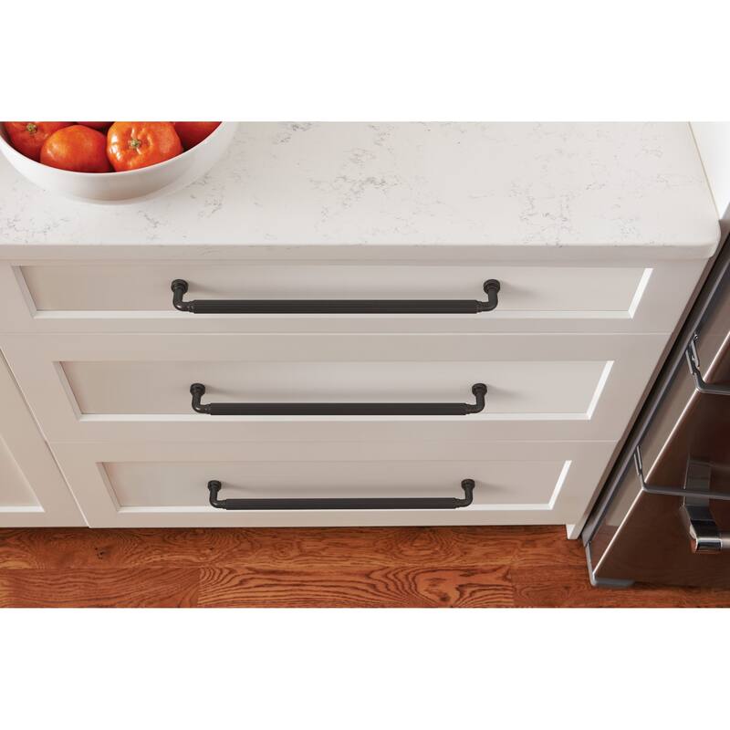 Amerock BP37708 Cowrie 12-5/8" Center to Center Fluted Handle Cabinet