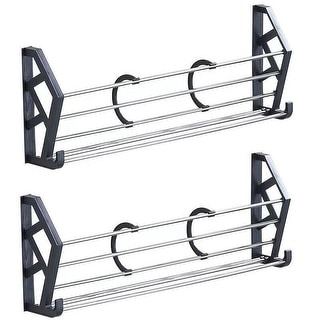 Shoe Rack Over the Door Wall Mounted Storage Organizer Set of 2 - Bed ...