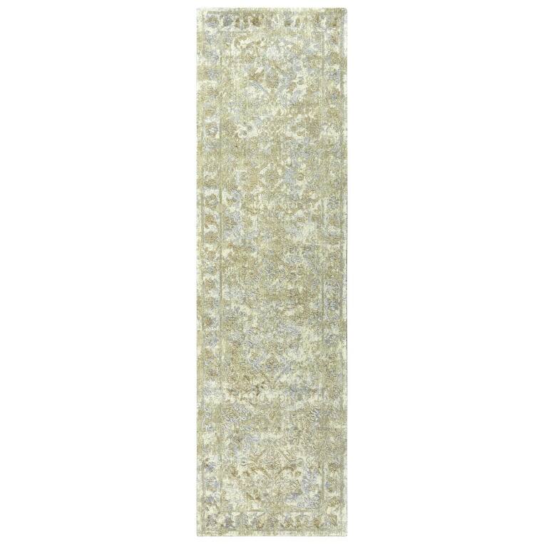 Alora Decor Radiant Diamond Pattern Wool Blend Area Rug - 2'6" x 10' Runner